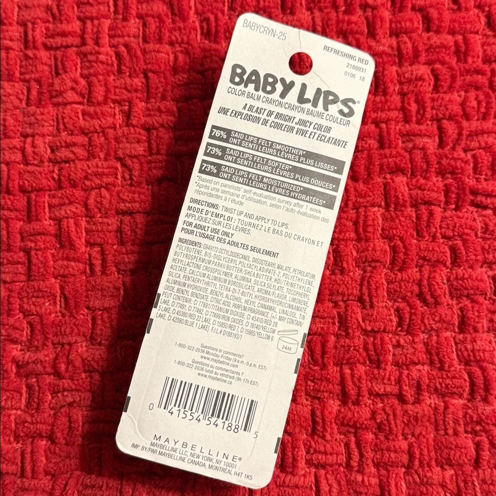 🥰🥰 Maybelline Baby Lips Color Balm Crayon 🥰🥰
